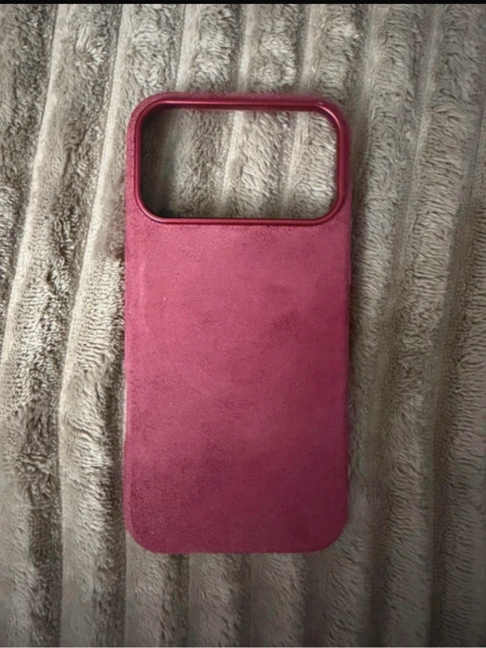 Maroon Suede Phone Case - Compatible Cell Phone Accessory